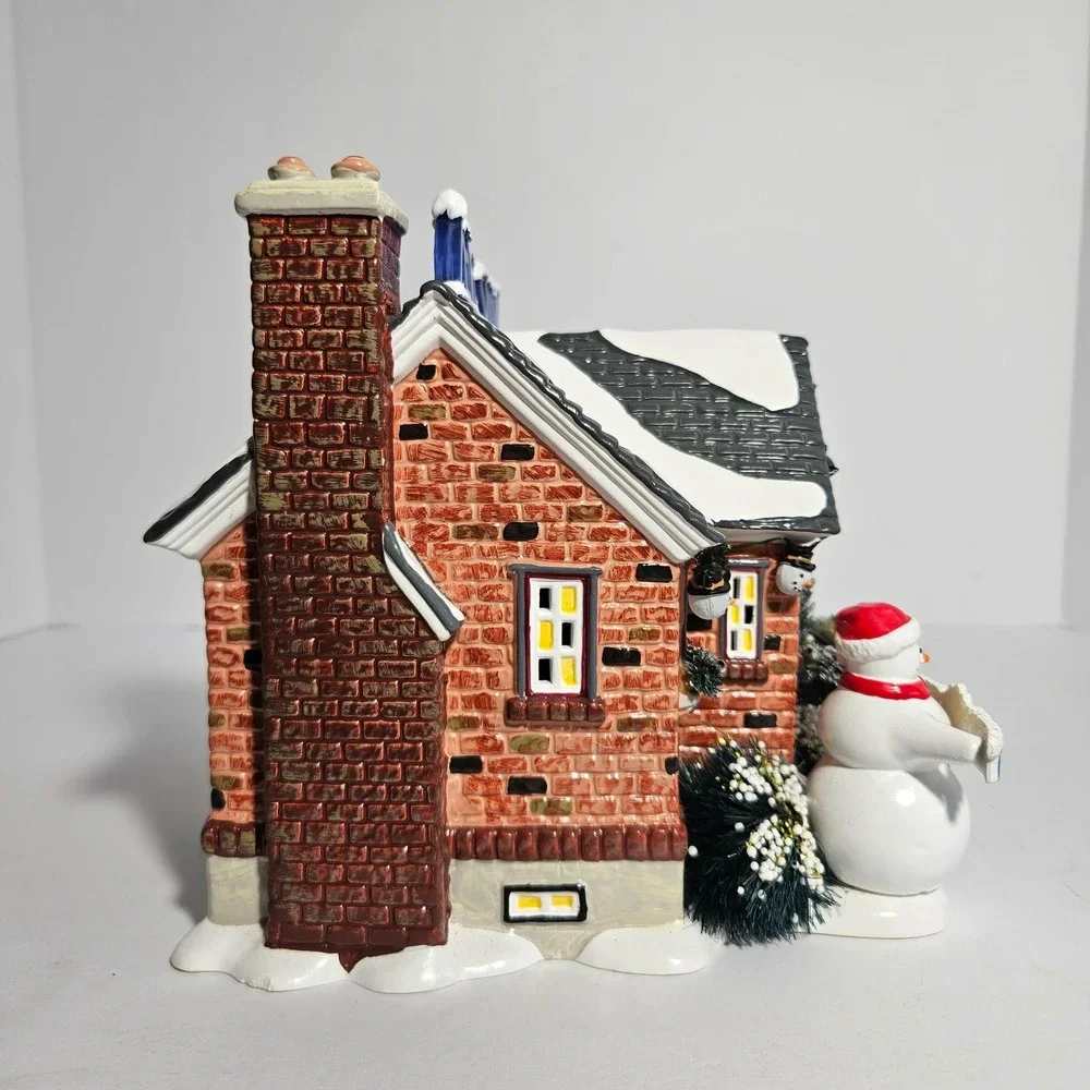 Dept 56 Snow Village The Snowman House Christmas Lane 56.55390 Lighted House